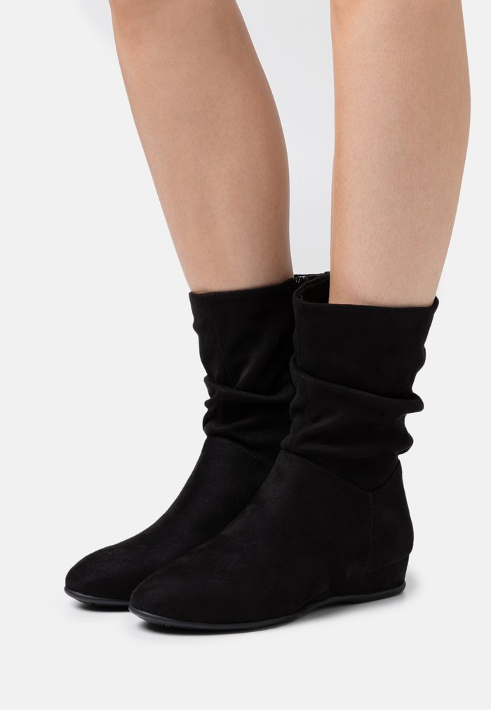 Bottes Anna Field Plates Zip UP Noir Femme | UOZ-2448800